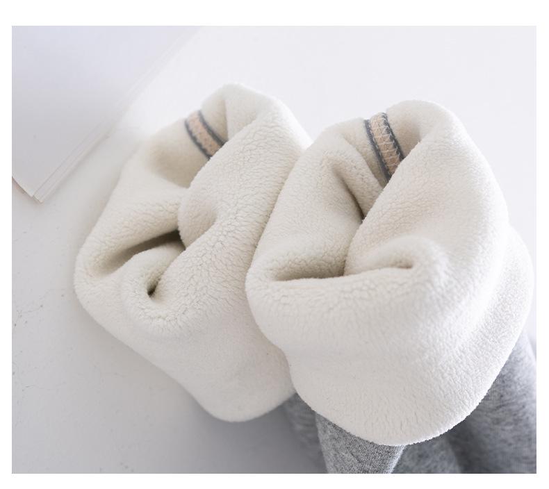 2025 Autumn/Winter Seamless Fleece-Lined Children's Leggings - Fashionable and Thickened for Girls