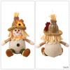 Thanksgiving Scarecrow Doll Pendant Maple Leaf Straw Hat Dwarf Doll Home Plush Decorative Ornament Thanksgiving Party Decor Gift