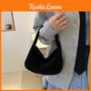 Trendy Korean Style Shoulder Crossbody Pillow Bag For Autumn In Black Khaki Gray White