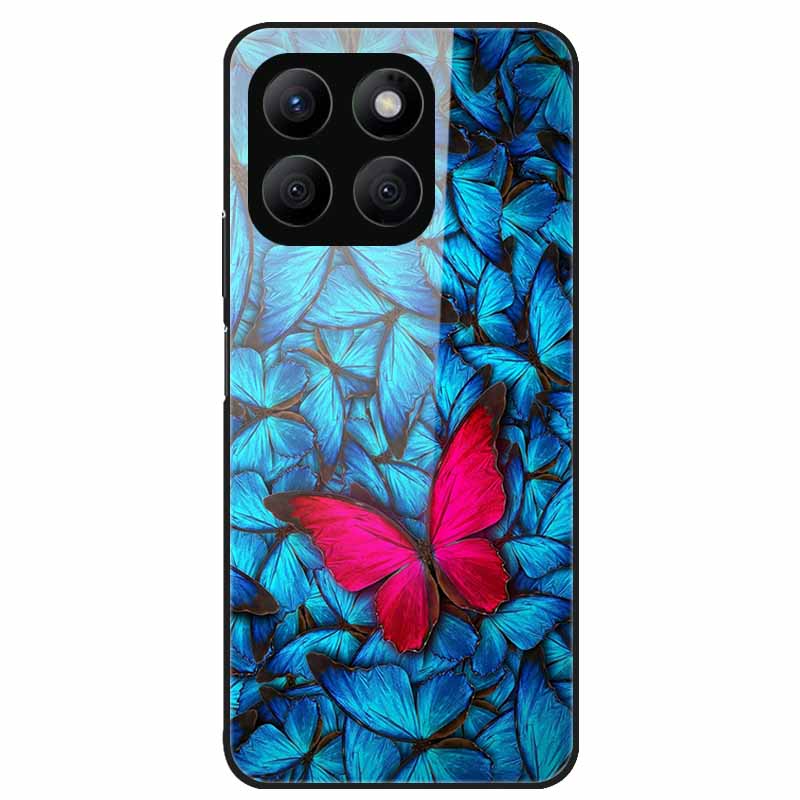 For Honor X8C Case Tempered Glass Hard PC Back Shell for Honor X8C 4G Phone Cases Bumper Covers for HonorX8C X 8C Fashion Shells