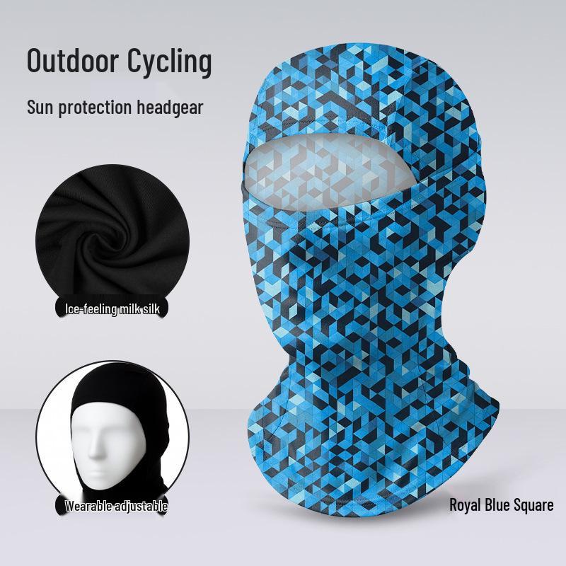 Quick-Dry Multifunctional Summer Cycling Face Mask: Breathable, Sun-Protective, Ice Silk Balaclava & Headband