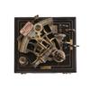 J. Scott London Messing Schiffsgeschichte Sextant mit Hartholzbox Massivmessing Nautischer Funktioneller Maritimer Sextant