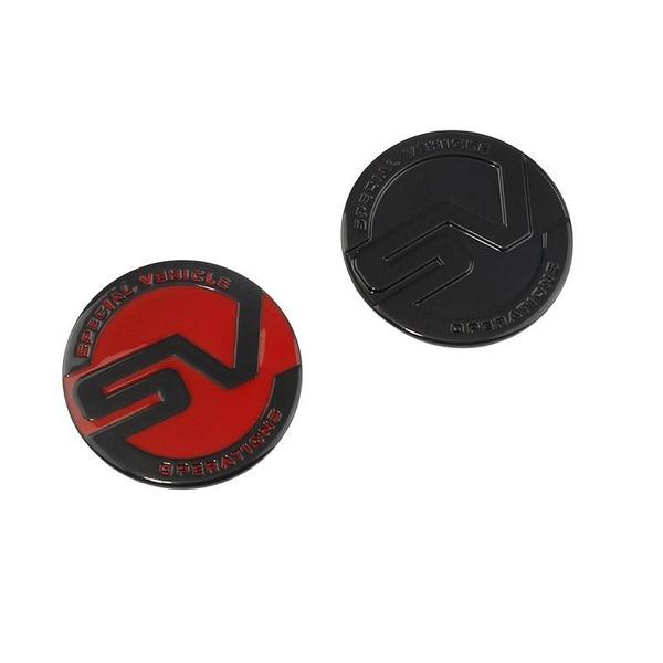 Car SV Special Vehicle Operation Logo Emblem Badge Trunk Decals Body Side Fender Sticker