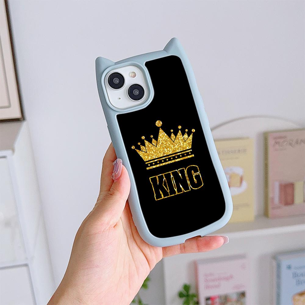 Мягкие чехлы для телефонов с кошачьими ушками для iPhone 16 15 13 12 11 Pro Max 14 Plus — фото 12