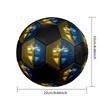 Pallone da calcio taglia 5 con logo della nazionale svedese, Cucito a macchina in PVC, Resistente e ad alto rimbalzo, Adatto a tutte le età, merchandising per tifosi, partite e uso all'aperto.