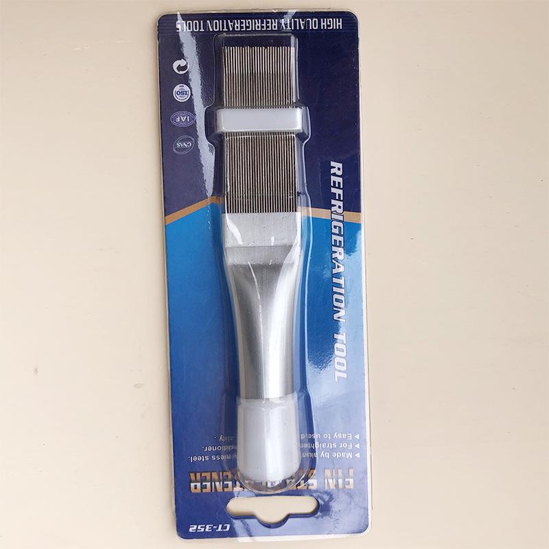 WM Air Conditioner Fin Straightening Tool: Stainless Steel Comb & Dusting Wire Brush