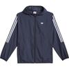 Adidas Originals Striped Logo Loose Long Sleeve Jacket Unisex Jacket Dark-Blue JC7591