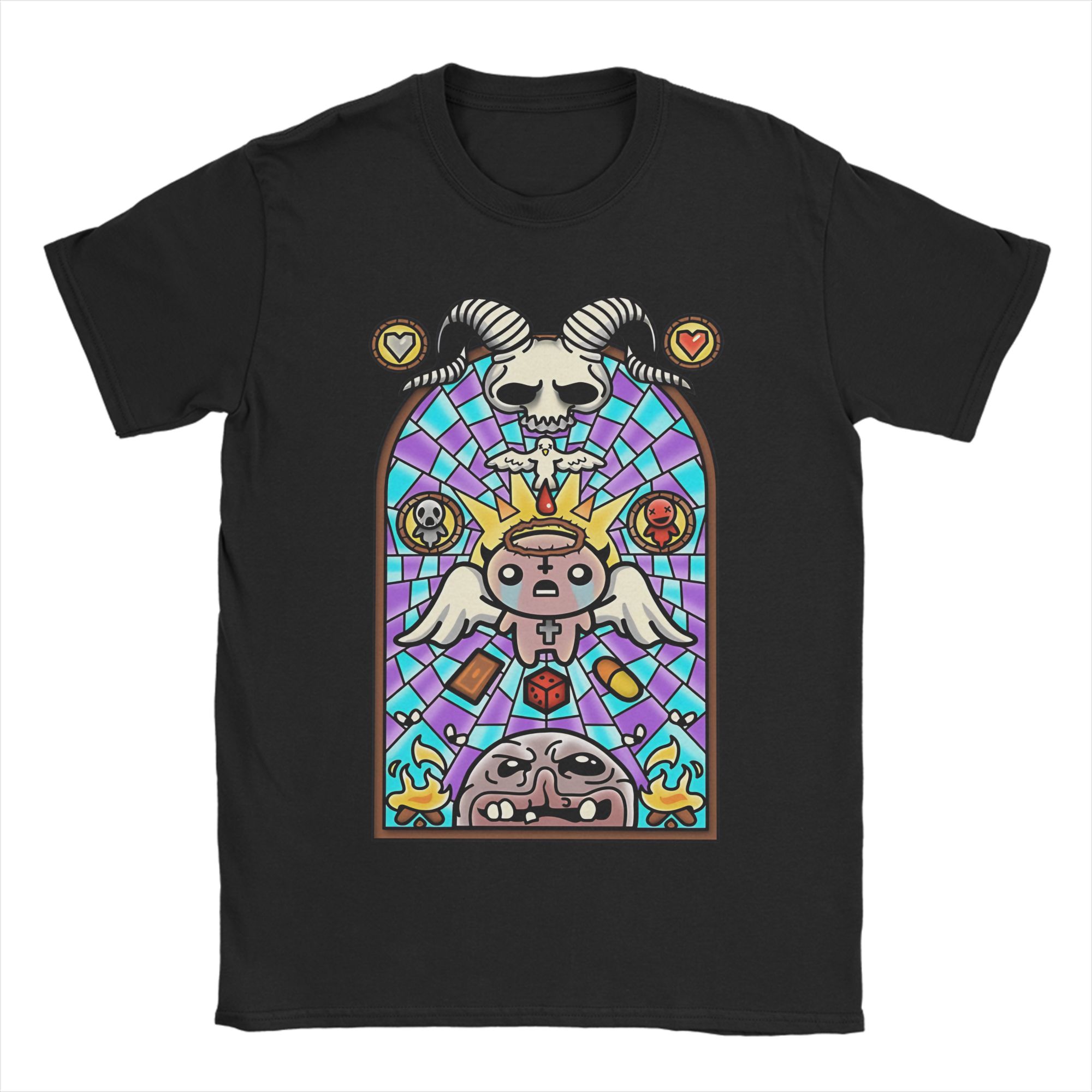 

The Binding Of Isaac Accessories Unisex T Shirt Pure Cotton Tee Graphic Printing Tops T-shirt 5XL різнокольоровий