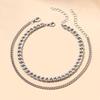 Alloy Anklet Jewelry Exaggerated Personality Niche Design Wind Multi-layer Snake Bone Anklet Women
