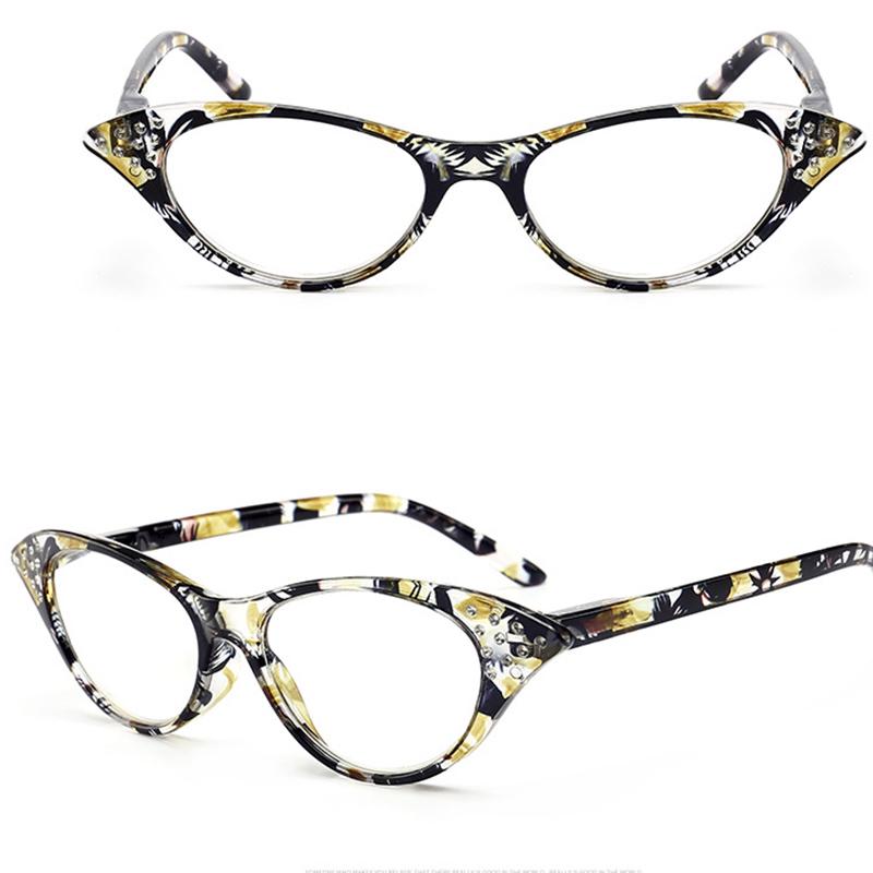 Hot selliing Fashion +1.0 +2.0+3.0 +4.0 Full Frame Eyeglasses Reading Glasses Women parents seniors Cat Eye Degree Retro