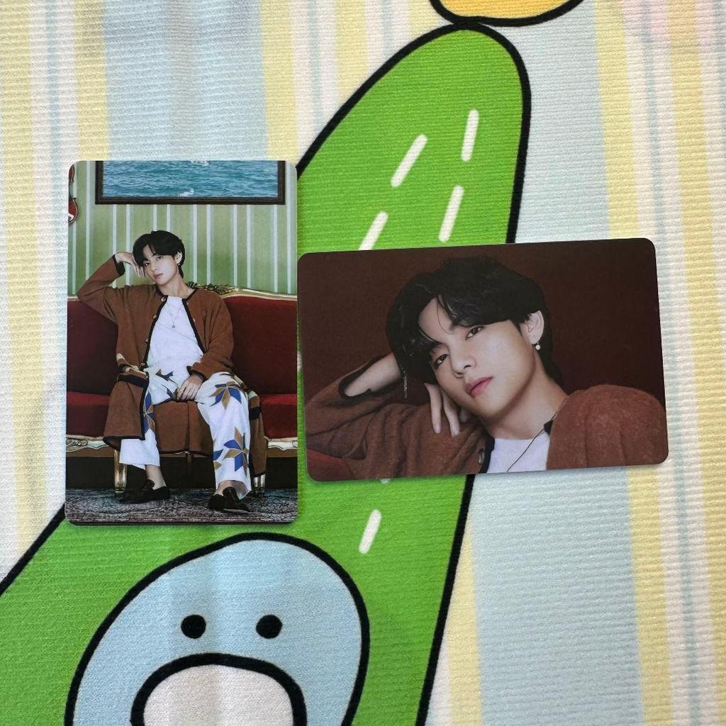 [USED] BTS BE Unreleased Lucky Drop V Taehyung Trading Cards (2 Cards)
