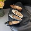 Cross-strap retro single shoes women's French fashion women's shoes soft soles are not tired, and the feet are worn outside. High-end Mary Jane sh