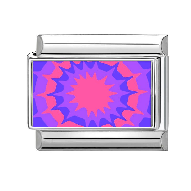 Fashion Purple Red Star Romantic Planet Daisy Cat Bead Fit 9mm Italian Charm Bracelet Stainless Steel Girls' DIY Making Jewelry