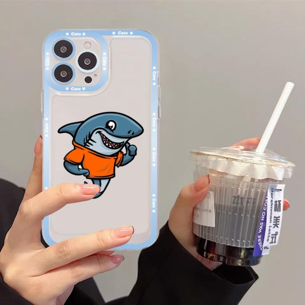 Cute Shark Phone Case For Redmi 7 8 9 A For Redmi Note 5 7 8 9 10 11 Pro Max 4G 5G Funfas