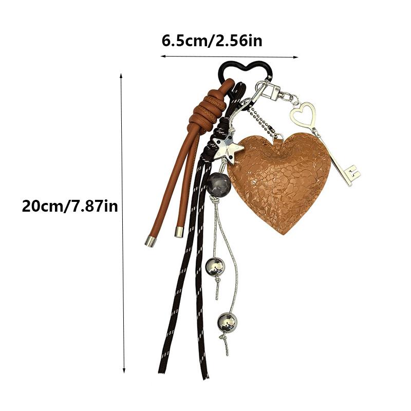 Yogodlns Heart Shape Candy Color Mini Backpack Hanging Handbag Pendant Bag Pendant Bags Accessories