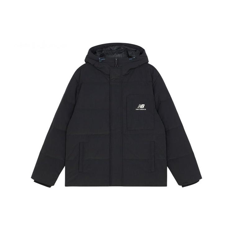 New Balance Logo Hooded Jacket Asia Sizing  Black  Men s AMJ13331-BK XL