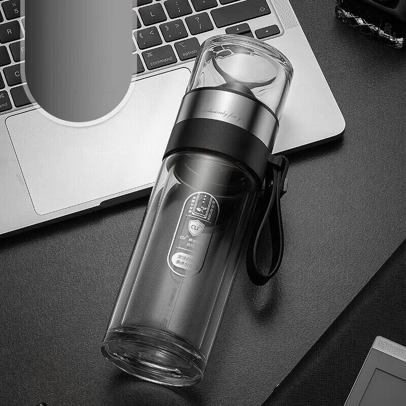 Fuguang Double-Wall Glass Tea Infuser Bottle