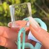 Clear Acrylic Pixel Keychains Blank DIY Frame for Couple Anniversary Gift Custom Photo Keyrings Bag Pendant Accessories
