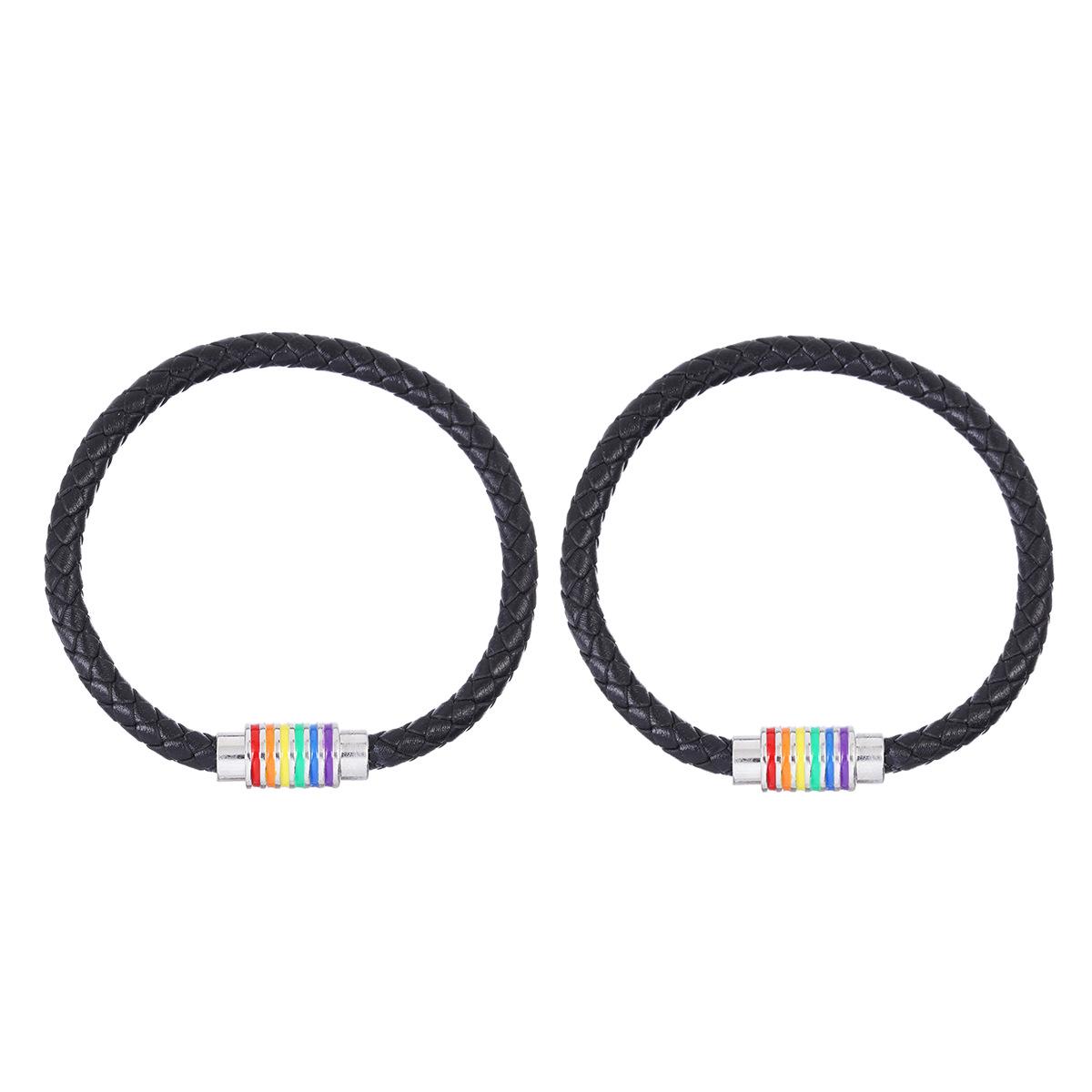 

Новые шестицветные кожаные сплавные парные браслеты – Унисекс, эксклюзив для международной торговли