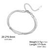 Angel Wing Charm Bracelet for Women Stainless Steel Gold Double Layer Snake Chain Bracelets Trendy Jewelry