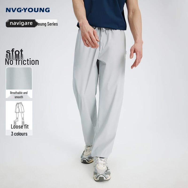 NVG·YOUNG Men's Lightweight Straight-Leg Casual Pants