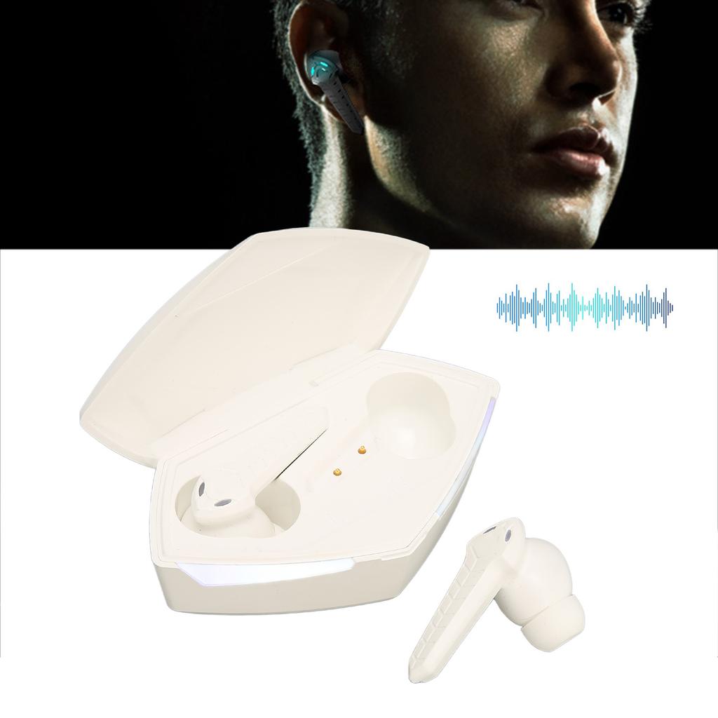 Gaming Earbuds Stereo Low Latency Dual Modes Wireless Earphone with Built In Mic for Phone Laptop