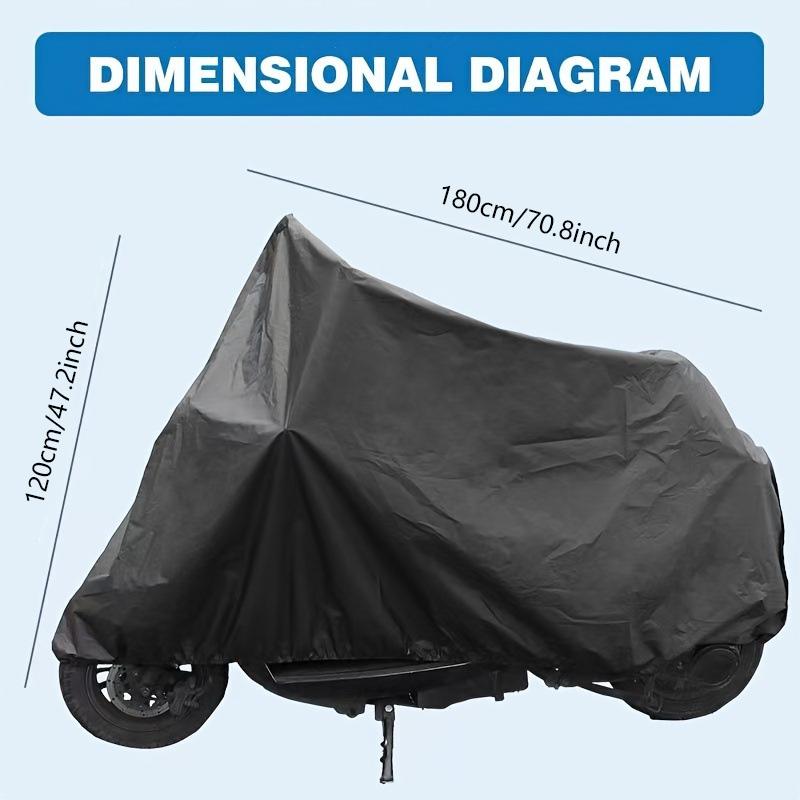1pc Waterproof All-Season Motorcycle Cover UV Protective Dustproof Fabric for Outdoor/Indoor Use Fits Bikes in Garages