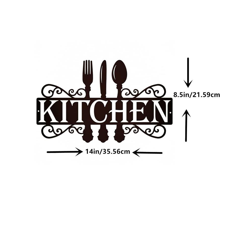 Wrought Iron Wall Art Decor, Metal Sculpture Home Hanging, 1PC