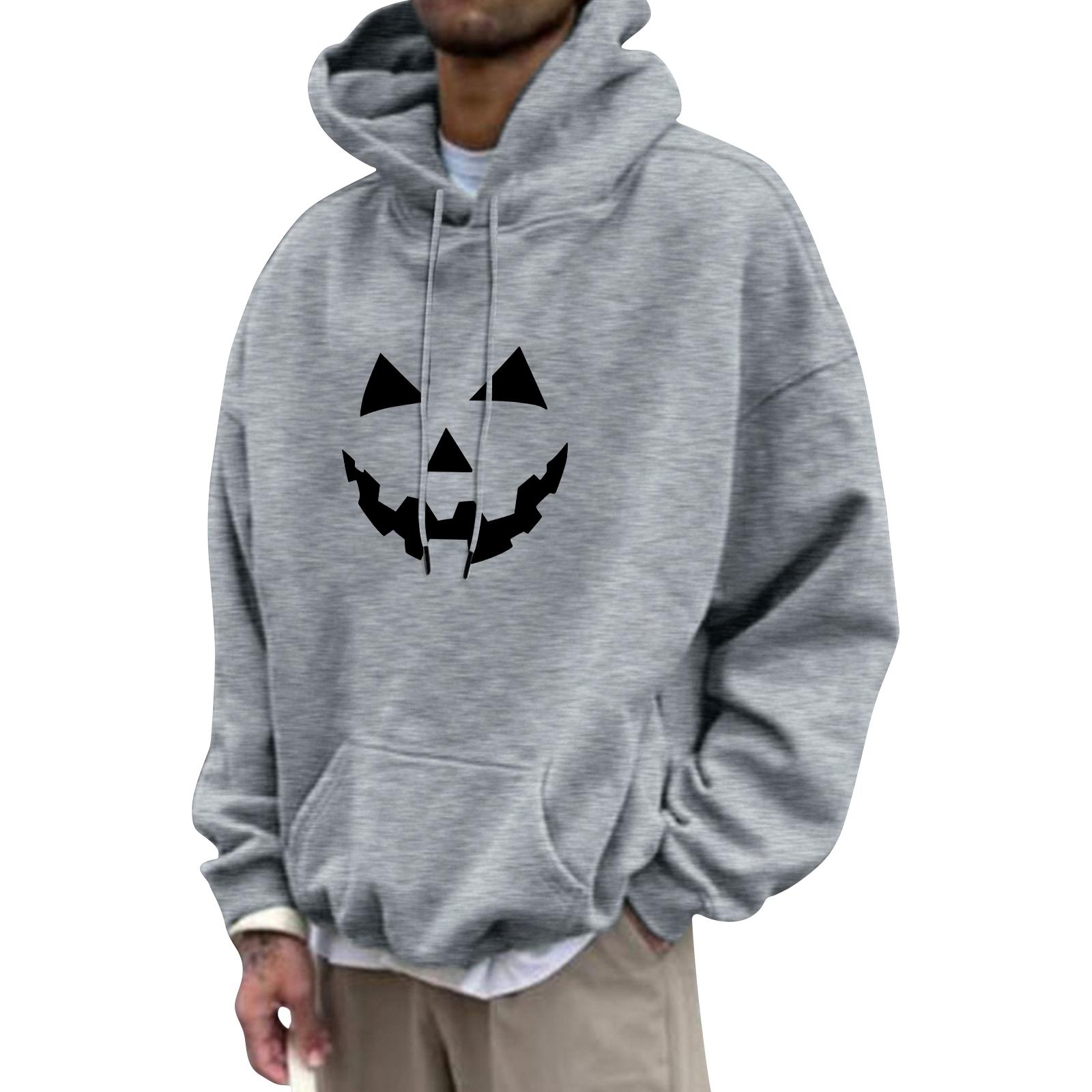 

Unisex Casual Fashion Top With Drawstring Hoodie And Printed Sweatshirt M