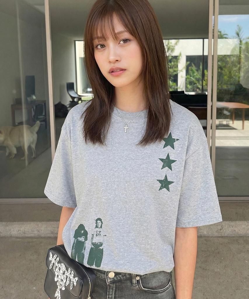 GRAVER [Unisex]Star3 Short Sleeve T-Shirt_7Color (B Type)