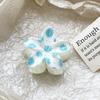 Romantic Frangipani Hair Clips with Printed Hairpins and Flower Hairpins for The Back of The Head