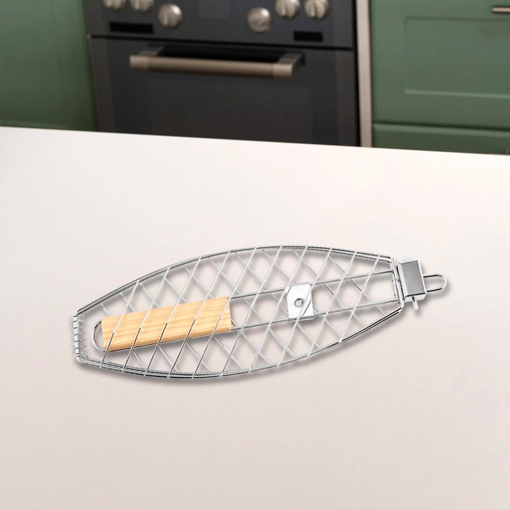 Flexible Roasting Grilling Household Fish Grill Basket Detachable BBQ Grill Rack Grilling Tool