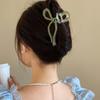 Grab Clip Bowknot Hair Claw Large Bow Shark Clip Sweet Bow Claw Clip  Ladies