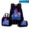 Mode Nieuwigheid Mode Cool Gorilla tag 3D Geprint 3 stuks/Set Student Schooltassen Laptop Dagrugzak Rugzak Lunchtas Etui