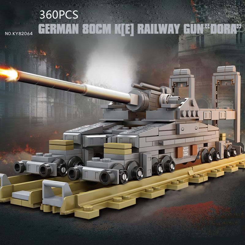 

Цегла WW2 GM Військовий Транспорт Batisbrick KE Залізнична Гармата Dora Будівельний Блок Світова Війна Будівельна Іграшка Колекція