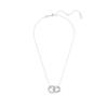 Swarovski Rhodium Interlocking Loop Necklace 5670251