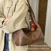Large-capacity Commuter Bag Women's 2025 Autumn and Winter New Niche Retro Shoulder Bag Simple Texture Messenger Tote Bag