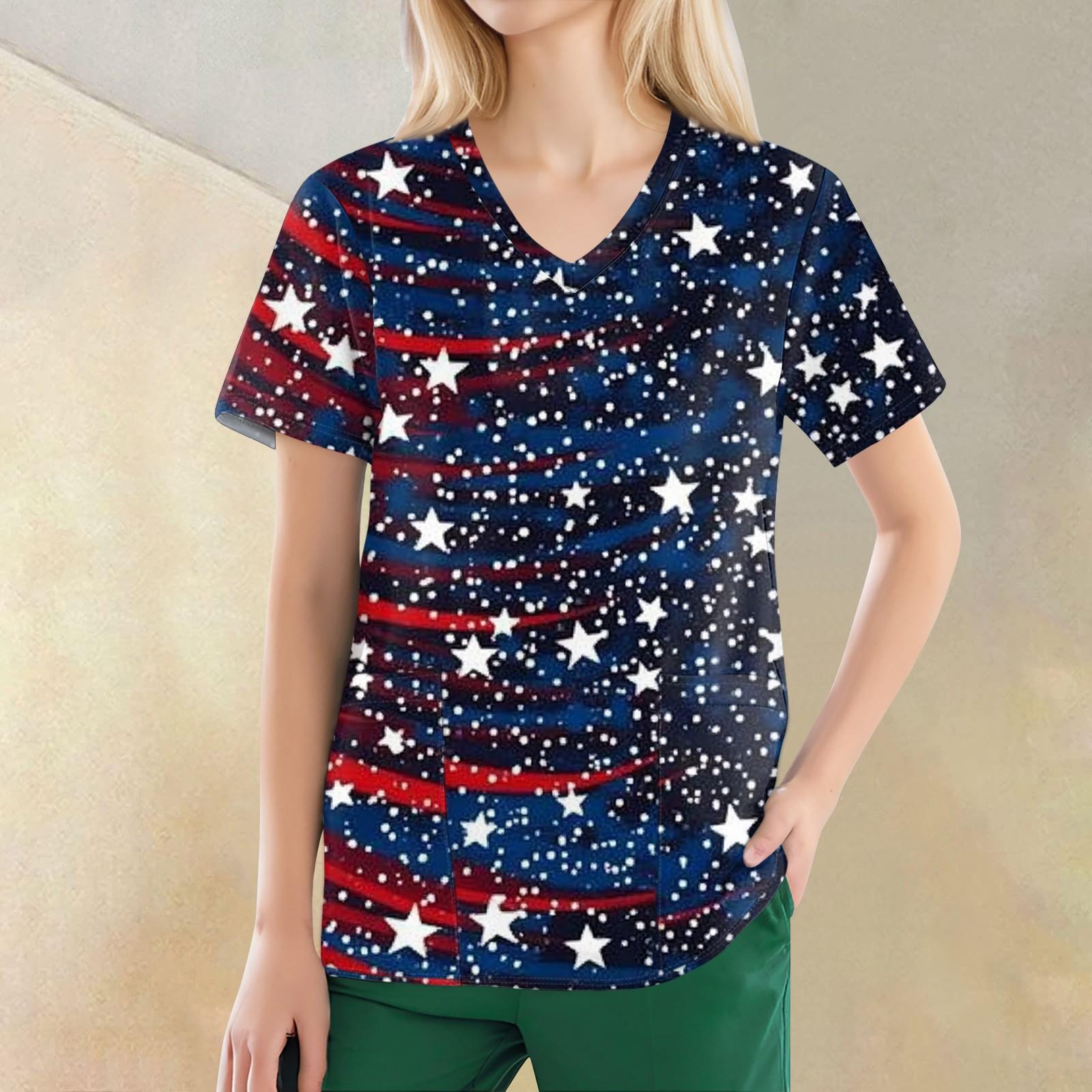 

Женские модные повседневные топы с v-образным вырезом и защитная спецодежда с принтом XXXXXL