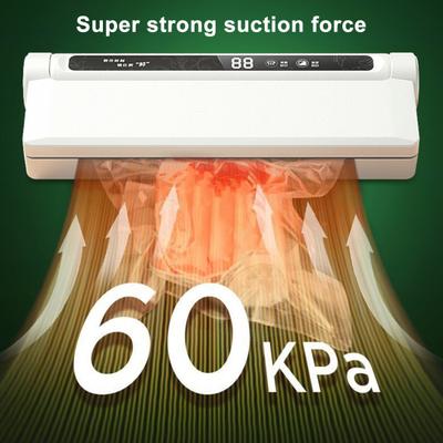 Food Vacuum Sealer Machine with Vacuum Bags Digital Display 60KPa Strong Suction Easy To Use Dry Wet Dual Use Vacuum Sealer