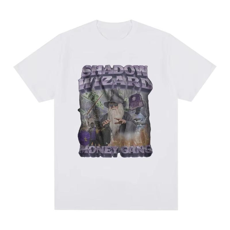 

Shadow Wizard Money Gang Meme Graphic T-shirt Men Fashion Vintage Short Sleeve T-shirts Cotton Casual Oversized Tee Shirt - ... S разноцветный