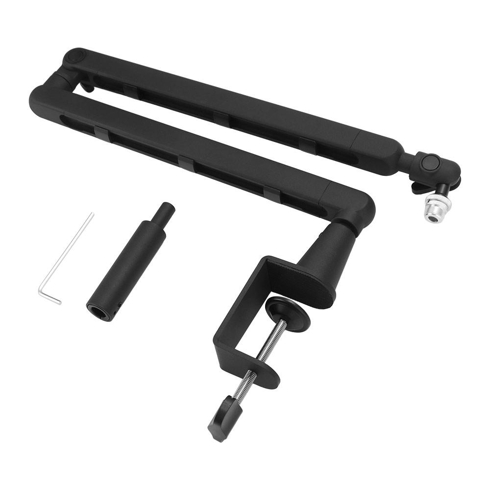 360° Rotating Microphone Stand Universal Microphone Clamp Recording Microphone Holder Desk Mount