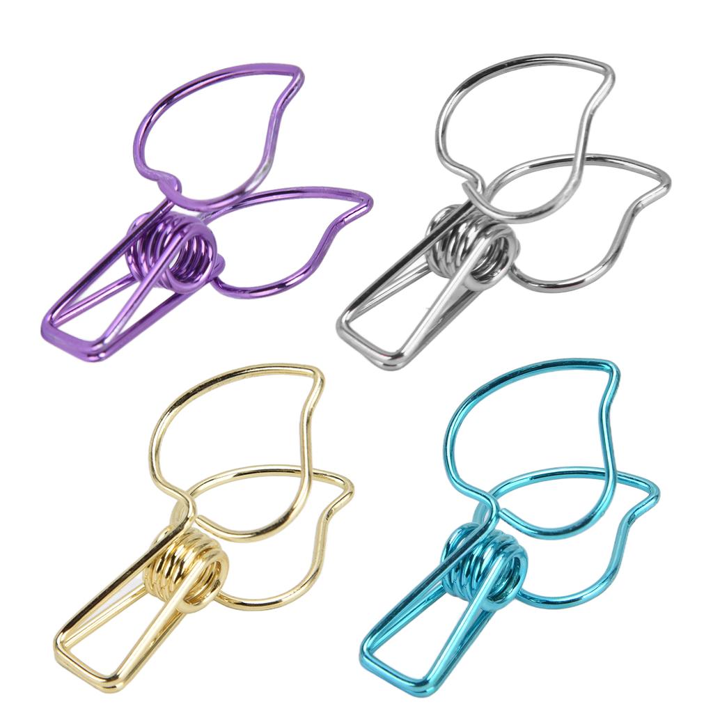 20Pcs Clips Multifunctional Strong Hollow Spring Clip for Clothes Drying Sealing Small Clip