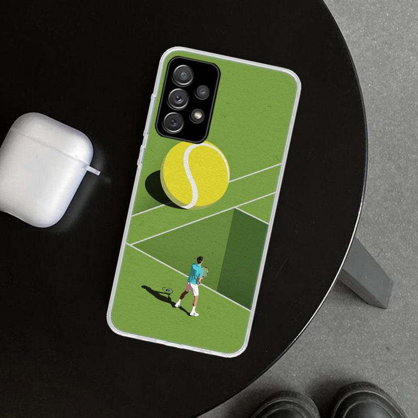 Tennis Sport Phone Case Cover for Samsung Galaxy A12 A22 A32 A52 A72 A02S A51 A50S A31 A20S A10S Note 20 Ultra 10 Plus Galaxy A1