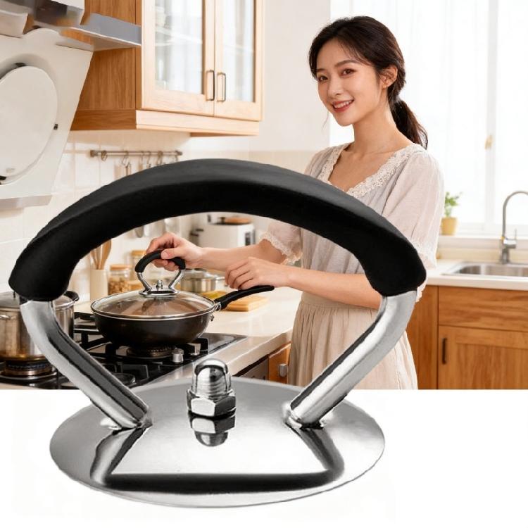 2 Piece Practical Kitchen Lid Handle Replacement Accessory Stainless Steel Durability Feature User Friendly Grip