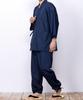Samue for Large for Cold All Year Samue [KYOETSU] Men, Summer, Winter, Size, Men, Round, (M, Navy)