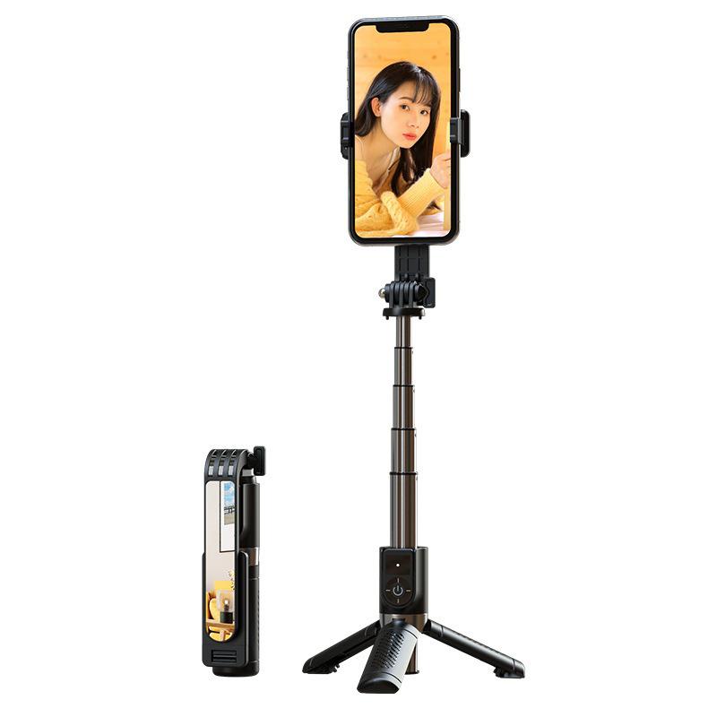 Mini Aluminum Alloy Bluetooth Selfie Stick Tripod for Live Streaming