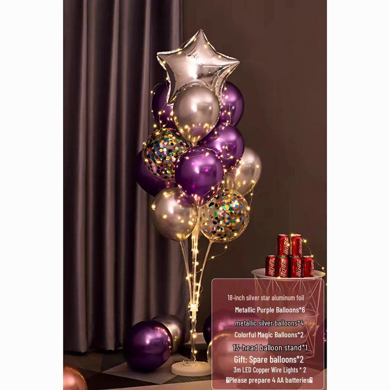 Luminous Balloon Floor Stand for Events: Birthday, Wedding, Anniversary, Party, and More.