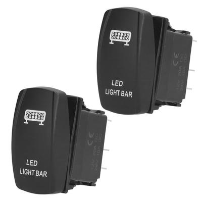 2Pcs Waterproof Rocker Switch Toggle ON Off for Automotive Cars Marine Trucks 5 Pin 12V?24VLED