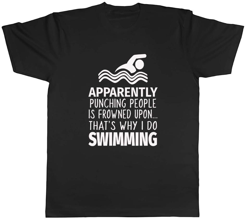 Punching People is Frowned Upon Thats Why I Do Swimming Unisex Unisex TShirt Tee
