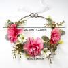 Boho Fluffy Flower Headdress Gradient Sweet Flower Crown Artificial Flower Headband  Weddings